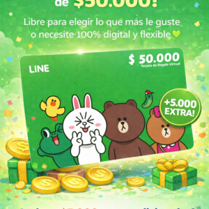 Tarjeta de Regalo Virtual de $50.000