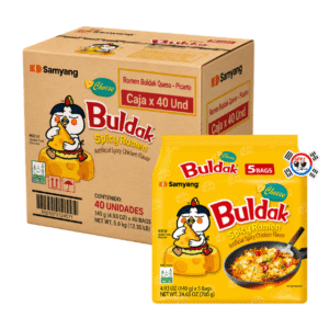 Ramen Buldak Queso x 140gr Picante - Caja x 40 Und | Precio al por Mayor