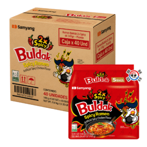 Ramen Buldak 2x Spicy x 145gr Picante - Caja x 40 Und | Precio al por Mayor