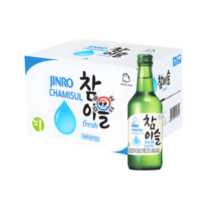 Caja Soju Licor Coreano Fresh Caja con Sello de Venta x 20 Und