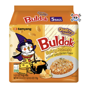 Multipack Ramen Buldak Quattro Quesos de 145gr x 5 Und - Picante