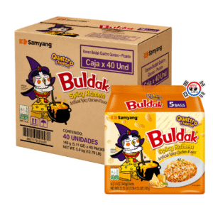 Ramen Buldak Quattro Quesos x 145gr Picante - Caja x 40 Und | Precio al por Mayor