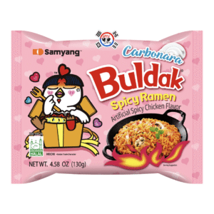 Ramen Buldak Carbonara Rosado x 130gr - Picante