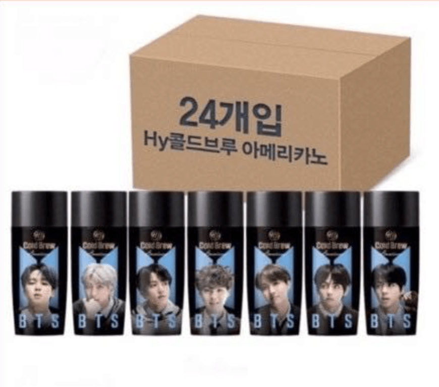 Caja de Café Coreano Americano | BTS Edition x 24 Und – Oppa Store Colombia