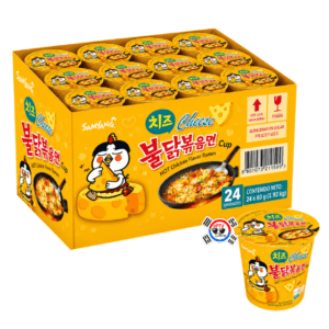 Cup Ramen Buldak Queso de 70gr Picante - Caja x 24 Und | Precio al por Mayor