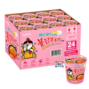 Cup Ramen Buldak Carbo de 80gr Picante - Caja x 24 Und | Precio al por Mayor