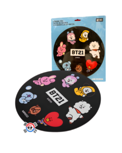 Mouse Pad Circulo Negro Colección BT21 x 21cm