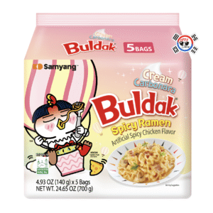 MultiPack Ramen Buldak Cream Carbonara de 140gr x 5 Und - Picante