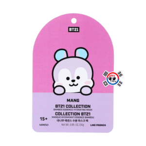Mascarilla Facial Hidratante BT21  - Extracto de Bambú x 1Und