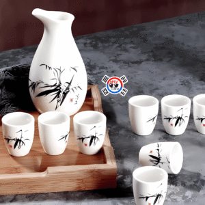 Juego de Licor Asiático de Cerámica x 9 Piezas