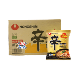 Ramen Paquete Shin con Sabor a Pollo Caja x 32 Und - Picante