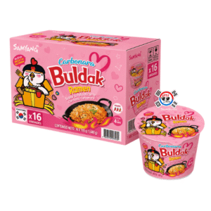 Bowl Ramen Buldak Carbonara de 105gr Picante - Caja x 16 Und  | Precio al por Mayor