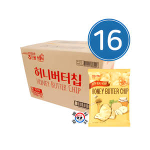 Snack Coreano Honey Butter Chips de 60gr - Caja x 16 Und