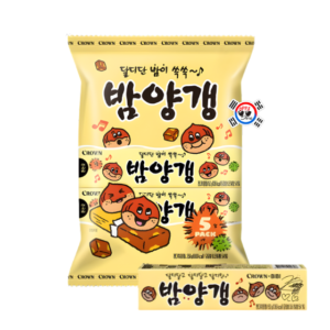 Dulce Coreano Yanggaeng de Castañas de 50g x 5 Und