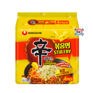FamilyPack Ramen Shin Frito con Queso de 136gr x 4 Und - Picante