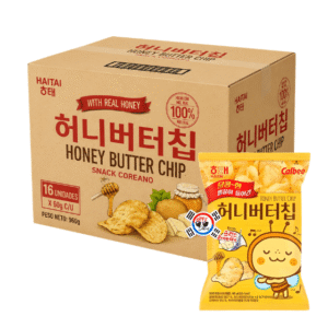 Snack Coreano Honey Butter Chips de 60gr - Caja x 16 Und | Precio al por Mayor