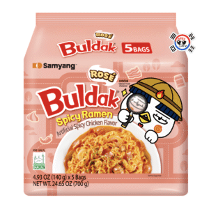 Multipack Ramen Buldak Pollo K-Rosé de 140gr x 5 Und - Dulce Picante