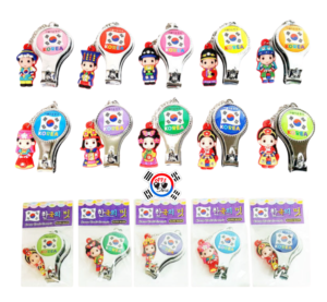 Cortauñas con Figura de Traje Tradicional Coreano