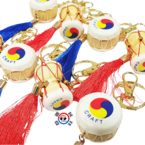 Llavero de Tambor Tradicional Coreano: Buk y Janggu