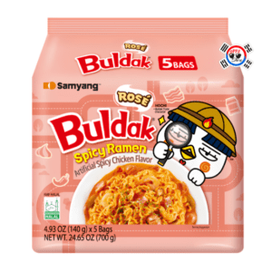 MultiPack Buldak Pollo K-Rosé de 140gr x 5 Und - Dulce Picante