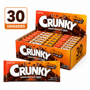 Chocolate Crunky Lotte – Barra Crujiente Coreana (45g) - Caja x 30Und
