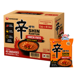 Ramen Kimchi Frito x 120 gr Super Picante - Caja x 40 Und | Precio al por Mayor