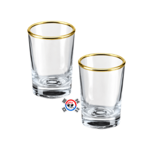 Copitas de Vidrio para Licor Soju 50 ml x 2 Unid