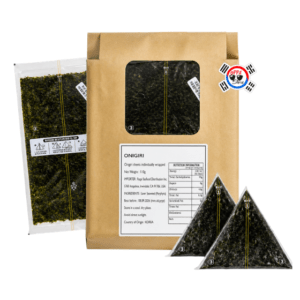Alga Nori para Onigiri – Hojas Premium con Envoltorio Individual x 100 Unds