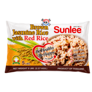 Arroz Jazmín Integral con Arroz Rojo Sunlee x 5 lb