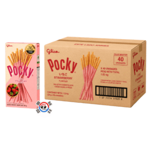 Pocky Strawberry de 38gr - Caja x 40 Und | Precio al por Mayor