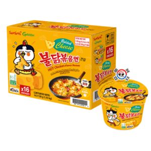 Bowl Ramen Buldak Queso x 110gr Picante – Caja x 16 Und | Precio al por Mayor