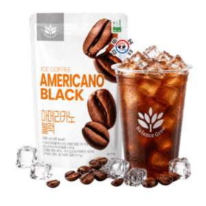 Bebida Coreana en Bolsa - Ice Coffee Americano Black x 230 ml