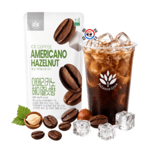 Bebida Coreana en Bolsa - Ice Coffee Americano Hazelnut x 230 ml
