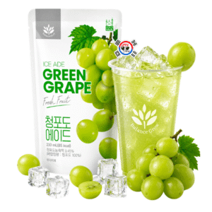 Bebida Coreana en Bolsa - Ice Ade Uva Verde x 230 ml