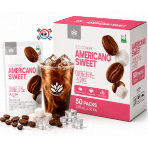 Bebida Coreana en Bolsa Ice Coffee Americano Sweet x 230 ml – Caja x 50 Und | Precio al por Mayor