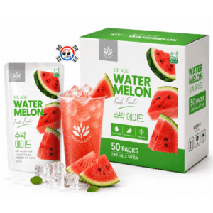 Bebida Coreana en Bolsa Ice Ade Sandia x 230 ml – Caja x 50 Und | Precio al por Mayor