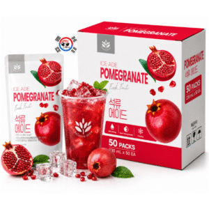 Bebida Coreana en Bolsa Ice Ade Pomegranate x 230 ml – Caja x 50 Und | Precio al por Mayor