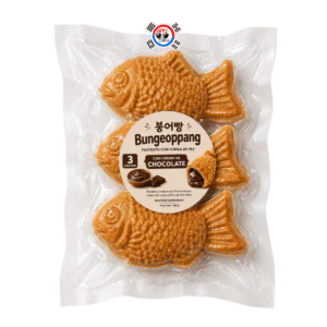 Bungeoppang Coreano con Crema de Chocolate de 180 gr x 3 Und