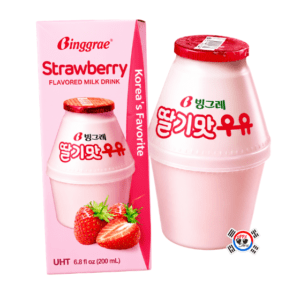 Leche Coreana Sabor Fresa Binggrae x 200 mL