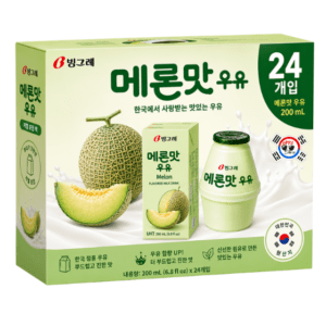 Leche Coreana Sabor Melon Binggrae de 24 Und x 200 mL