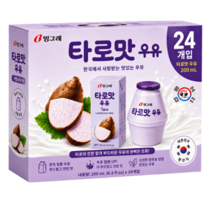 Leche Coreana Sabor Taro Binggrae de 24 Und x 200 mL