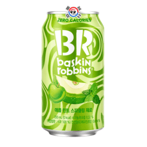 Bebida Coreana Baskin Robbins Zero Calorías Sabor Manzana y Menta x 350 ml
