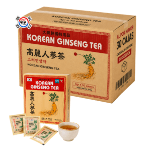 Té Coreano de Ginseng  (Korean Ginseng Tea) 3gr x 50 Sobres – 30 Cajas | Precio al por Mayor