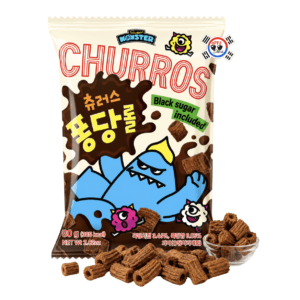 Snack Churros Sweet Monster Sabor Azúcar Negra x 80 gr