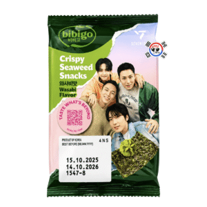 Crispy Seaweed Snacks Wasabi Flavor Bibigode 5 gr x SEVENTEEN
