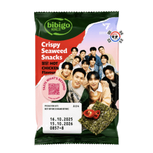 Crispy Seaweed Snacks Hot Chicken Flavor Bibigo 5 gr x SEVENTEEN
