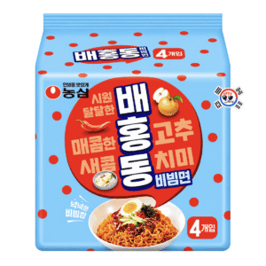 FamilyPack Ramen Frio Baehongdong de 548 gr x 4 Unid – Dulce Picante