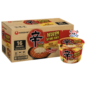 Bowl Ramen Shin Frito con Queso x 105gr - Caja por 16 Und | Precio al por Mayor