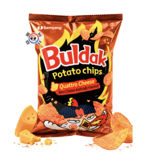 Snack Buldak Potato Chips Quattro Cheese x 120 gr