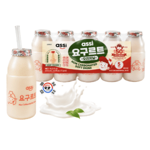 Yogurt Coreano Tipo Yakult Natural - Probiótico de 63 ml x 5 Und